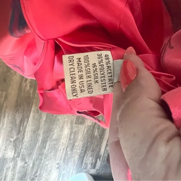 Lela Rose Pink Floral A-Line Dress Sleeveless - Picture 8 of 10